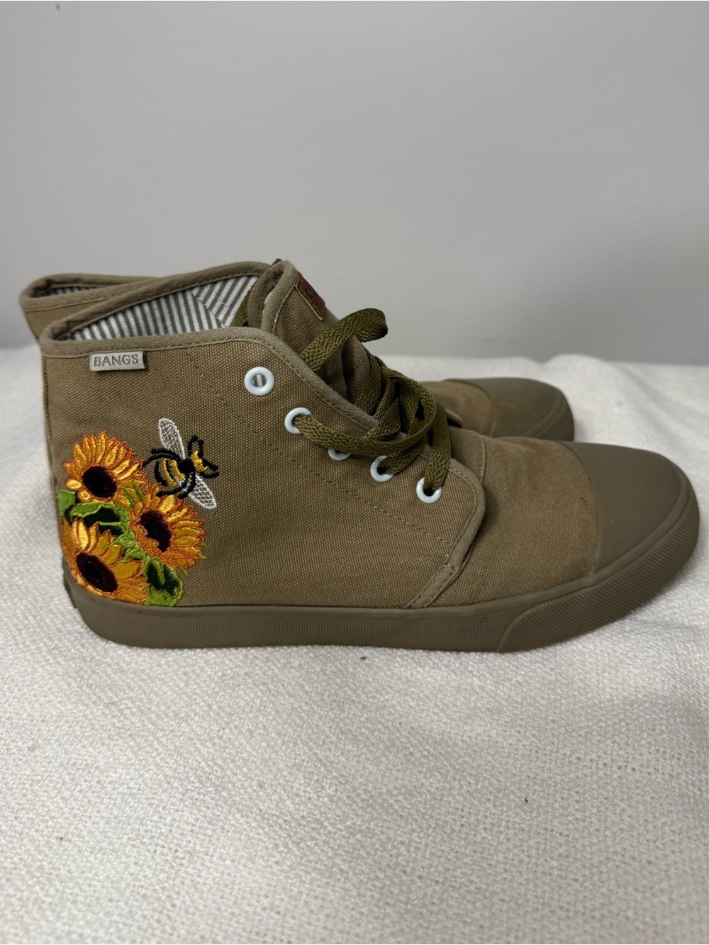 Bangs Old Pine Sunflower High Top Shoes